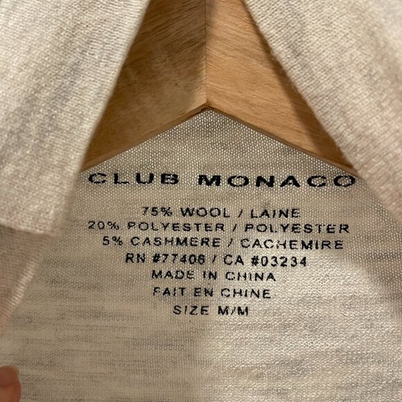 Club Monaco Turtle Neck Wool Sweater - Beige - Picture 3 of 3